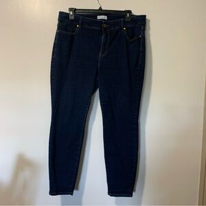 Lane Bryant Navy Flex Magic Waistband Ankle Jeans size 20 EUC